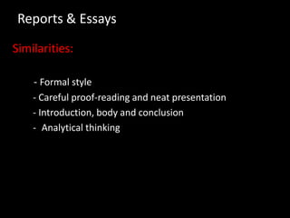 Report Writing - Music Assignment | PPT