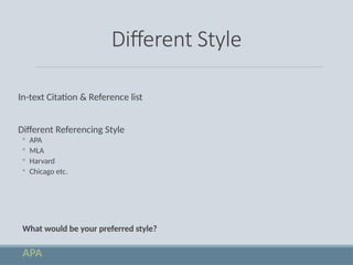 Style Write Reference report writing & references, how to write.pptx