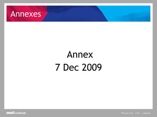 Annex 7 Dec 2009 Annexes 