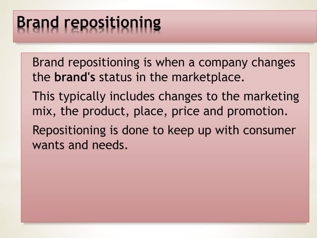 Repositioning strategies | PPTX