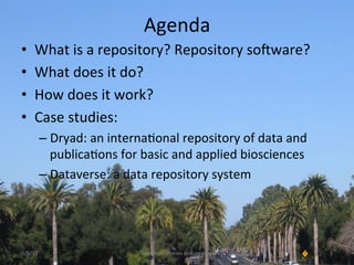 Data repositories -- Xiamen University 2012 06-08 | PPT