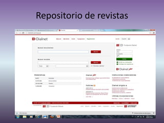 Repositorio de revistas