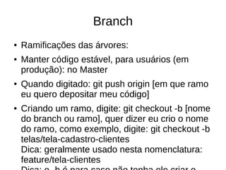 Repositório github, os comandos iniciais do git bash para criar ...