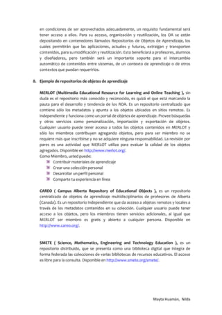 Repositorios de objetos educativos