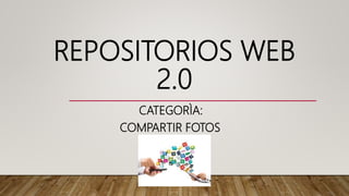 REPOSITORIOS WEB
2.0
CATEGORÌA:
COMPARTIR FOTOS
 