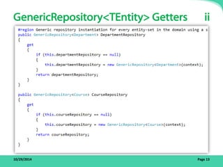 Repository and Unit Of Work Design Patterns | PDF
