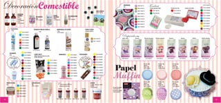 Decoración Comestible                                                                                                                                                                                                   OJOS AZÚCAR
                                                                                                                                                                                                                        7578/12-9651507
                                                                                                                                                                                                                                                                  PURPURINA
                                                                                                                                                                                                                                                                  5gr.
                                                                                                                                                                                                                                                                                       7580/9-9652773

                                                                                                                                                                                                                                                                                       7580/10-9652774

                                                                                                                                                                                                                                                                                       7580/11-9652775
                                                                                                                                                                                                                                                                                                                Fondant
                                                                                                                                                                                                                                                                                                                    Fondant mazapán 250gr.
                                                                                                                                                                                                                                                                                                                           7576/7-9652745
                                                                                                                                                                                                                                                                                                                                                              Fondant color 1Kg.
                                                                                                                                                                                                                                                                                                                                                                      7575/12-9652744
                                                                                                                                                                                                                                                                                                                                                                                                   Fondant color 250gr.
                                                                                                                                                                                                                                                                                                                                                                                                                                  7575/13-9650247

                                                                                                                                                                                                                                                                                                                                                                                                                                  7575/14-9650249

                                                                                                                                                                                                                                                                                                                                                                                                                                  7575/15-9650246

                                                                                                                                                                                                                                                                                                                           7576/8-9652788                             7576/6-9650252                                              7575/16-9650251
                                                                                                                                                                                                                                                                                       7580/12-9652776
                               EMULSIÓN
                               SABORES                                                                               GLASA                                REJUVENECEDOR                                                                                                                7580/13-9652777
                                                                                                                                                                                                                                                                                                                                                                                                                                  7575/17-9650250
                               30ml                                         PEGAMENTO                                GALLETAS
                                                                            50gr.                                    280gr.                               14ml                                                                                                                                                                                                                                                                    7575/18-9650244
                               Banana                                                                                                                     7580/18-9650426                                                                                                              7580/14-9652783
                               7575/8-9650365                               7579/12-9653261                          7576/9-9653264
                                                                                                                                                                                                                                                                                                                                                                                                                                  7576/2-9650243
                               Fresa                                                                                                                                                                                                                                                   7580/15-9652778
                               7575/9-9650366                                                                                                                                                                                                                                                                                                                                                                                     7576/3-9650248
                                                                                                                                                                                                                                                                                       7580/16-9652779
                                                                                                                                                                                                                                                                                                                                                                                                                                  7576/4-9650254
                                                                                                                                                                                                                                                                                       7580/17-9652784

               GLASA REAL                                                                                                                                                                                                                                                                                                                                                                                                         7576/5-9650245
                                                                         EXTRACTO PURO DE VAINILLA                              MANTEQUILLA EN ESPRAY                                          ESPRAY COLOR
               125gr.                                                                                                           170gr.                                                         Acabado metálico
                                        7576/10-9650341
                                                                                    112gr.
                                                                                                                                7576/18-9650427

                                        7576/11-9650339

                                        7576/12-9650340
                                                                                                   50gr.                                                                                                                                                        Preparados
                                                                                                                                                                                                                                                                Botter cream
                                                                                                                                                                                                                                                                                    500gr.
                                                                                                                                                                                                                                                                                  Bizcocho               Bizcocho chocolate      Bizcocho zanahoria        Brownies                     Galletas                   Muffins      Muffins chocolate
                                                                                                                                                                                                                  7581/16-9652757
                                        7576/13-9650343
                                                                                                                                                                                                                  7581/17-9652759
                                        7576/14-9650345

                                        7576/15-9650344

                                        7576/16-9650342
                                                                    7575/10-9652768           7575/11-9653148

                                                7572/18-9650263
            COLORANTE
            28gr.                               7573/2-9650268
                                                                         CANDY MELTS                                                NONPAREILS                 7578/3-9650360       ROTULADORES                        7581/5-9650398
                                                                         335gr. Chocolate blanco con color.
                                                                         Funden fácilmente                                                                     7578/4-9650353                                          7581/6-9650390
              Kit 8 unidades                    7573/3-9650264                                                                                                                           Set 5 unidades                                                      7580/8-9653144    7577/4-9653169             7577/2-9653170           7577/3-9653171       7577/5-9653172             7577/6-9653173              7577/8-9653174    7577/7-9653175
                                                                                                                                                               7578/5-9650355        7581/15-9653150                   7581/7-9650389
                                                7573/4-9650270                                                7572/11-9650372

                                                                                                                                                               7578/6-9650351                                          7581/8-9650392
                                                7573/5-9650262                                                7572/12-9650367
                                                                                                                                                                                                                                                                                                    Ø 3,5cm, 60u.                      Ø 3,5cm, 60u.              Ø 3,5cm, 60u.



                                                                                                                                                                                                                                              Papel
                                                                                                                                                               7578/7-9650357                                          7581/9-9650395
                                                7573/6-9650256                                                7572/13-9650369                                                                                                                                                                       9650386                            9650387                    9650388
             7572/17-9651505                                                                                                                                                                                           7581/10-9650393                                                              Ø 5cm, 54u.                        Ø 5cm, 54u.                Ø 5cm, 54u.
                                                7573/7-9650259                                                7572/14-9650371                                  7578/8-9650358                                                                                                                       7579/2-9650375                     7579/5-9650376             7579/4-9650377
                                                                                                                                                                                                                       7581/11-9650397




                                                                                                                                                                                                                                           Muffin
                                                7573/8-9650267                                                7572/15-9650370                                  7578/9-9650356

                                                                                                                                                               7578/10-9650359                                         7581/12-9650396
                                                7573/9-9650258                                                7572/16-9650368

                                                                                                                                                               7578/11-9650354                                         7581/13-9650391
                                                7573/10-9650265
                                                                                                                                                                                                                       7581/14
                                                7573/11-9650266                                                                                                                                                        9650394


                                                                                                                                                                                                                                                                                                    Ø 3,5cm, 60u.                     Ø 3,5cm, 60u.               Ø 3,5cm, 60u.
     POLVO DE SEDA
     3gr.
                                   7580/3-9650422
                                                                  AZÚCAR GLASS
                                                                  1Kg.
                                                                  7570/17-9650347
                                                                                                                                Caramelitos
                                                                                                                                     4 motivos en cada bote
                                                                                                                                                                                                          AZÚCAR
                                                                                                                                                                                                          4 colores: rojo, azul, verde y
                                                                                                                                                                                                          amarillo
                                                                                                                                                                                                                                                                                                    9650384
                                                                                                                                                                                                                                                                                                    Ø 5cm, 50u.
                                                                                                                                                                                                                                                                                                    7578/15-9650381
                                                                                                                                                                                                                                                                                                                                      9650385
                                                                                                                                                                                                                                                                                                                                      Ø 5cm, 50u.
                                                                                                                                                                                                                                                                                                                                      7578/17-9650382
                                                                                                                                                                                                                                                                                                                                                                  9650383
                                                                                                                                                                                                                                                                                                                                                                  Ø 5cm, 50u.
                                                                                                                                                                                                                                                                                                                                                                  7579/3-9650378
                                                                                                                                                                                                          7570/18-9653263                  Ø 7cm, 50 unidades
                                   7580/4-9650423
                                                                                                                                  Animals              Fruit             love           Sprinkles                                          7584/13-9653279
                                   7580/5-9650425                                                                                                                                                                                          Ø 8cm, 50 unidades
                                                                                                                                                                                                                                           7584/14-9653280
                                   7580/6-9650424

                                   7580/7-9650421

                                                                                                                              7568/2-9653166      7568/3-9653165   7568/4-9653164    7568/5-9653167
18                                                                                                                                                                                                                                                                                                                                                                                                                                                  19
 