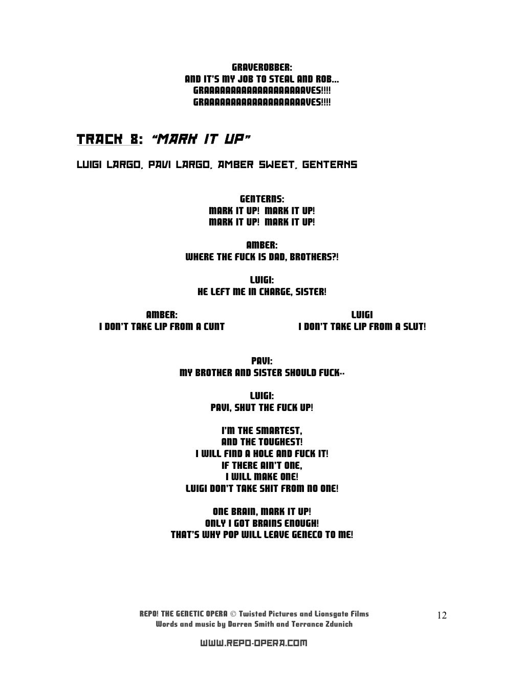 repo the genetic opera ost