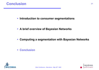 RepèRes Bayesia Consumer Segmentation Skim Conf08 | PPT
