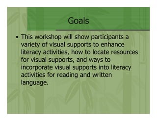 Represent! Using Visuals to Support Literacy Skills