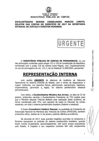 TCE-PE vai fazer auditoria nos presídios de Pernambuco