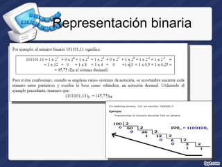 Representación binaria
 