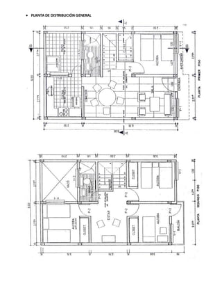  PLANTA DE DISTRIBUCIÓN GENERAL
 