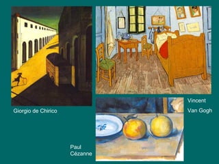 Giorgio de Chirico Paul Cézanne Vincent Van Gogh 