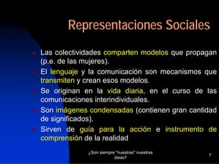 Representaciones Sociales