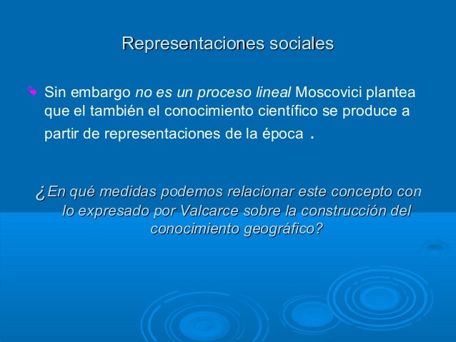 Representaciones Sociales