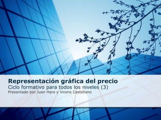 Representación gráfica del precio Ciclo formativo para todos los niveles (3) Presentado por Juan Haro y Vicens Castellano 