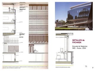 73
DETALLES deDETALLES de
FACHADAFACHADA
Escuela de Negocios
IMD – Suiza - 2002
7
 