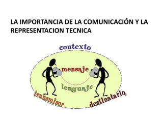 LA IMPORTANCIA DE LA COMUNICACIÓN Y LA
REPRESENTACION TECNICA
 
