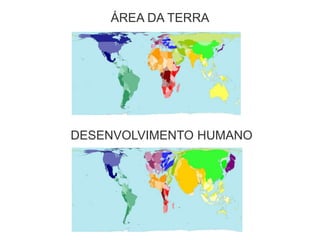 ÁREA DA TERRA
DESENVOLVIMENTO HUMANO
 