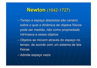 Representações do espaço e tempo   primeiro roteiro