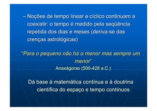 Representações do espaço e tempo   primeiro roteiro