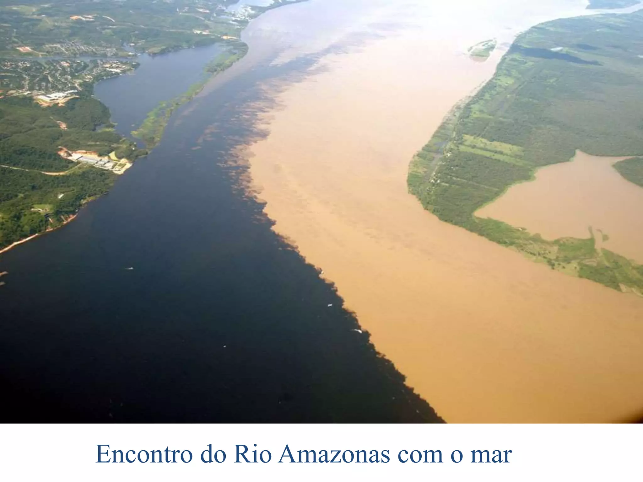 Encontro do Rio Amazonas com o mar
 