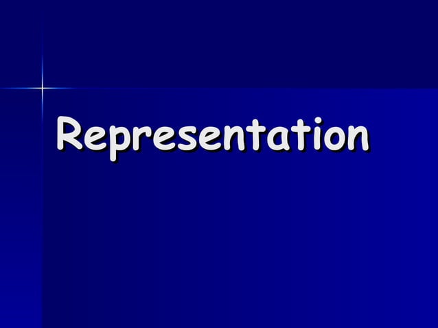 Representation | PPT | Free Download