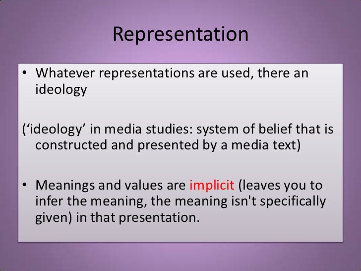 define representation to