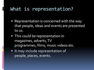 Representation | PPTX