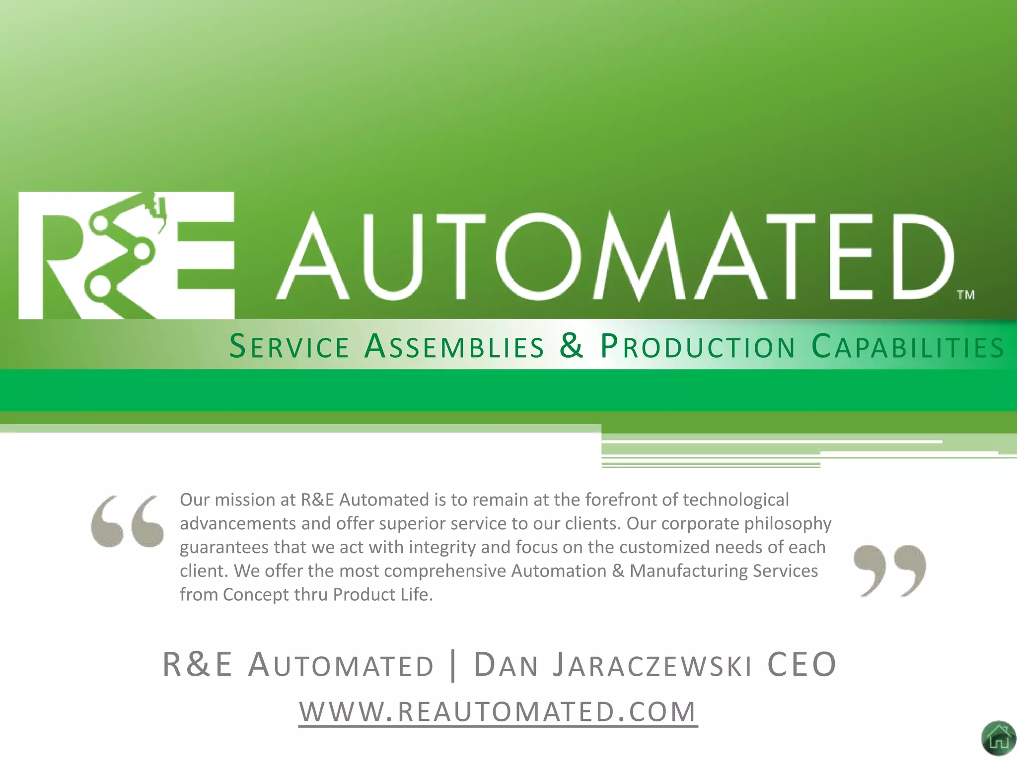R&E Automated Presentation PPT