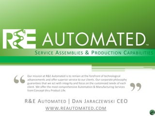 R E Automated Presentation R E Automated Presentation