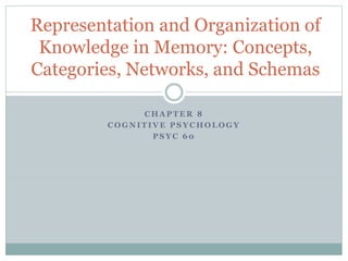 Representation and organization of knowledge in memory | PPT