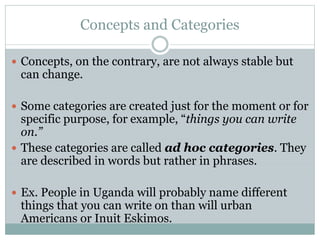 Representation and organization of knowledge in memory | PPTX