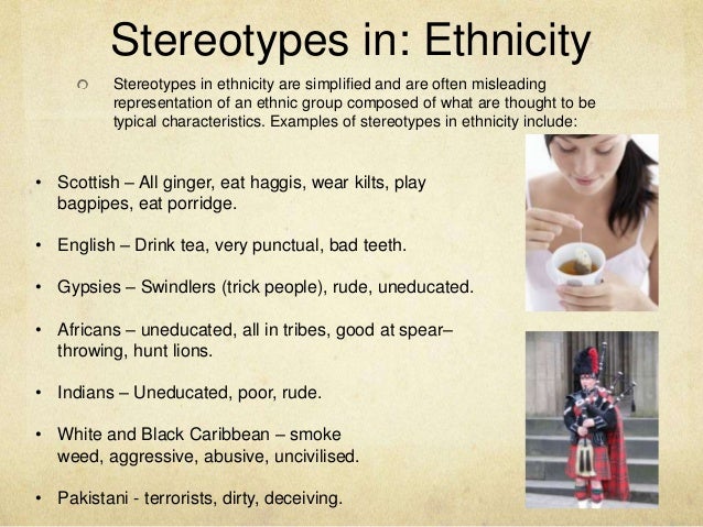 Racial and ethnic stereotypes essay example   cram.com