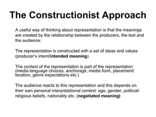 Representation and stereotyping | PPT