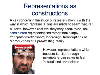 Representation and stereotyping | PPT