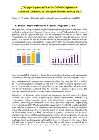 Representation and Violence_ Does Women Representation in the Parliament of Bangladesh Reduce Violence Against Women in Bangladesh.pdf.pdf