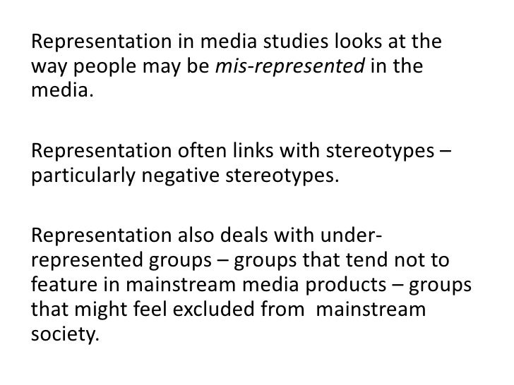 Representation in the media