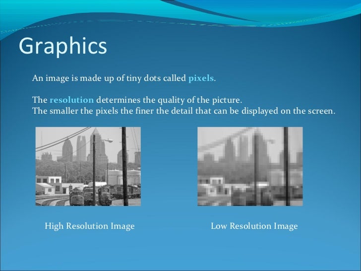 How Computers Represent Graphics
