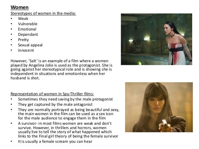 Representation of characters in spy thriller films