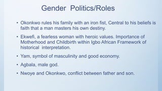 Representation Of Gender In 'Things Fall Apart'