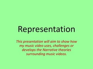 Representation Theory Evaluation | PPT