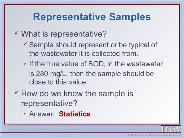 Representative sampling