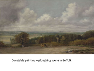 Constable painting – ploughing scene in Suffolk
 