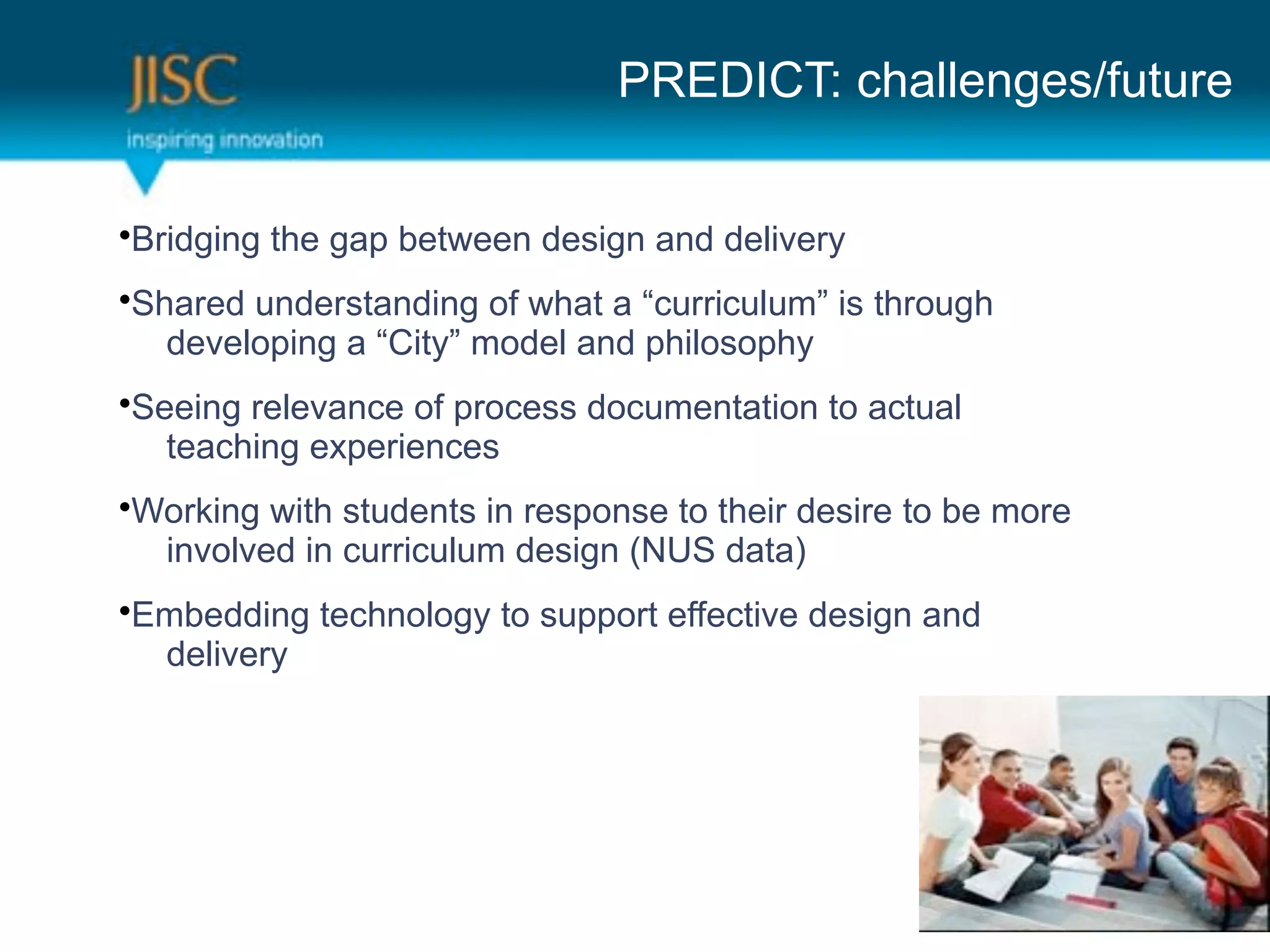 ?CYQH7!F(D+&55#9I#$Z="*"0#


!@0:%I:9I(*+#(I&-(/#*T##9(%#$:I9(&9%(%#5:;#0'
!,+&0#%("9%#0$*&9%:9I(<=(T+&*(&(aD"00:D"5".b(:$(*+0<"I+(
   %#;#5<-:9I(&(a7:*'b(.<%#5(&9%(-+:5<$<-+'
!,##:9I(0#5#;&9D#(<=(-0<D#$$(%<D".#9*&*:<9(*<(&D*"&5(
   *#&D+:9I(#W-#0:#9D#$
!R<0O:9I(T:*+($*"%#9*$(:9(0#$-<9$#(*<(*+#:0(%#$:0#(*<(/#(.<0#(
  :9;<5;#%(:9(D"00:D"5".(%#$:I9(K[8,(%&*&M(
!Y./#%%:9I(*#D+9<5<I'(*<($"--<0*(#==#D*:;#(%#$:I9(&9%(
  %#5:;#0'(
 