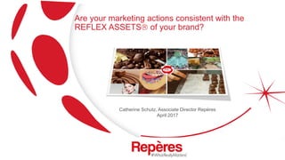 Are your marketing actions consistent with the
REFLEX ASSETS of your brand?
Catherine Schutz, Associate Director Repères
April 2017
 