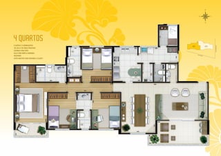 O
N
S
L
4 QUARTOS
2 SUÍTES E 2 SEMISSUÍTES
161,56 m2
DE ÁREA PRIVATIVA
COZINHA COM COPA
SALA COM AMPLA VARANDA
ROUPARIA
SUÍTE MASTER COM VARANDA E CLOSET
 