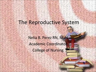The Reproductive System Nelia B. Perez RN, MSN Academic Coordinator College of Nursing 