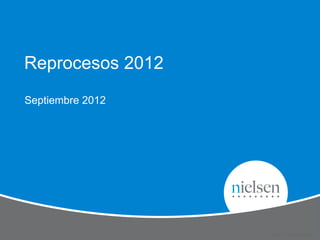 Reprocesos 2012
Septiembre 2012
Title of Presentation
 